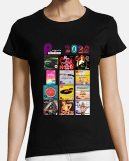 Camiseta mujer mng corta Carteles Palladium Valencia 2022 Blanco