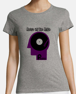 Camiseta Mujer Mng corta Music On The Mind PV