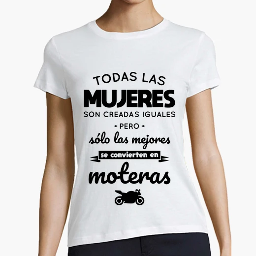 camisetas moteras mujer