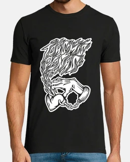 Camiseta Negra Toas mis penas inspiracón tatuaje tradi