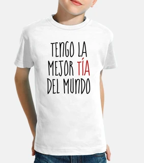 Camiseta niño tengo la mejor tía del mundo