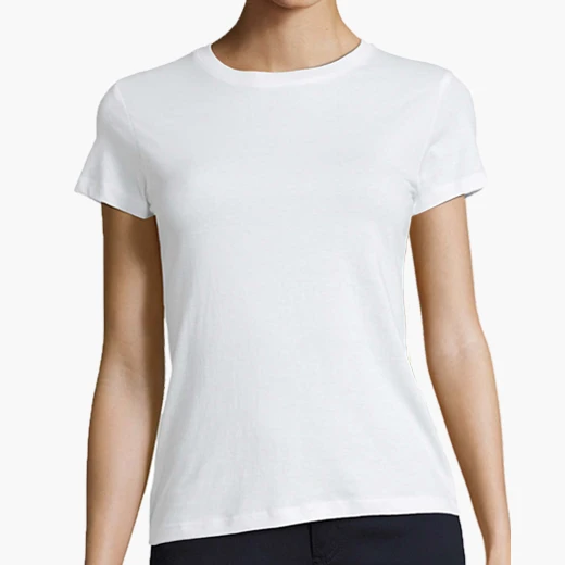 Camiseta blanca mujer corta Clearance