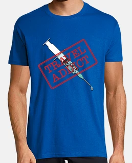 Camiseta para adictos a los viajes
