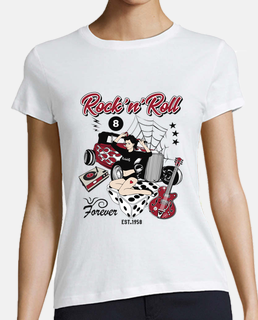 Camiseta Retro Pin up Rockabilly Hot Rod 50s
