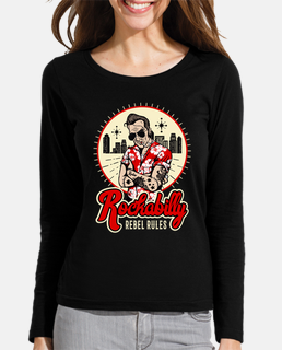 Camiseta Rock Rockabilly Music Rockers Vintage Rock and Roll 50s 60s 70s Greaser Psychobilly