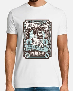 Camiseta Rockabilly Barber  Retro VIntage