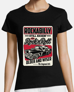 Camiseta Rockabilly Retro 1950s American Classic Cars Coches Antiguos Rock and Roll