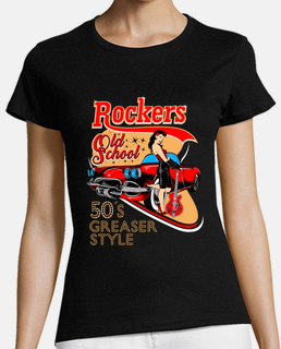 Camiseta Rockabilly Sexy Pin Up Girl Rockers Estilo 50s Old School 