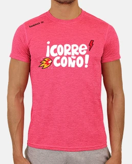 Camiseta running corre coño fucsia