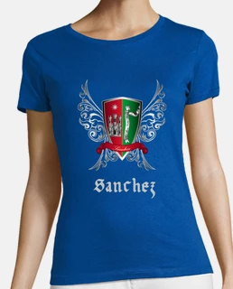 Camiseta sexy Escudo Apellido Sánchez