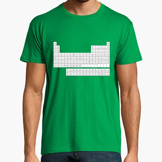 camiseta tabla periodica