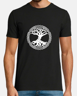 camiseta vikinga para hombre tree life yggdrasil