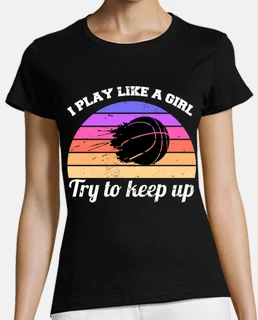 camiseta vintage de baloncesto para niñas