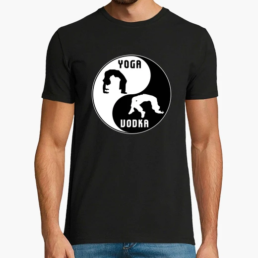 Camiseta Yoga Vs Vodka Humor De Alcohol Latostadora