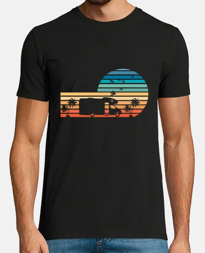 Camiseta camisetas de autocaravana, regalo de puesta de sol de autocaravana