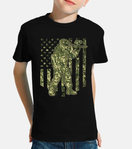 Ropa camo american flag paintball lover