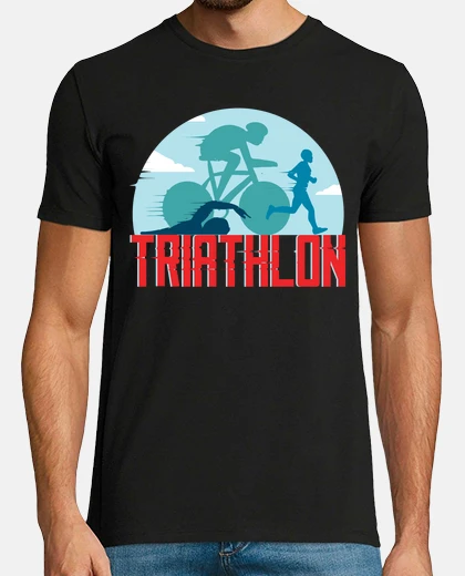 Camiseta campeón de competición de triatlón