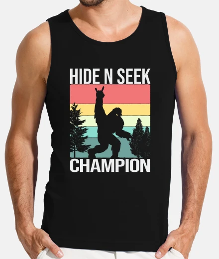Camiseta campeón indiscutible del escondite bigf