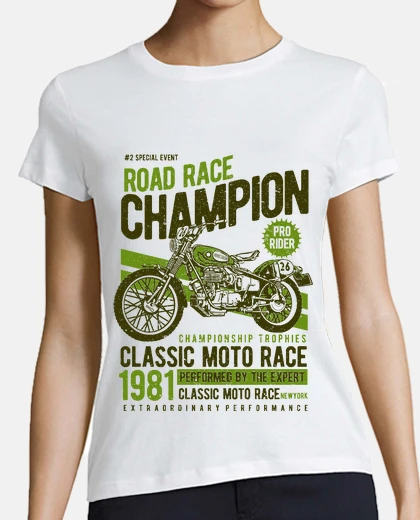 T-shirt campione della corsa su strada