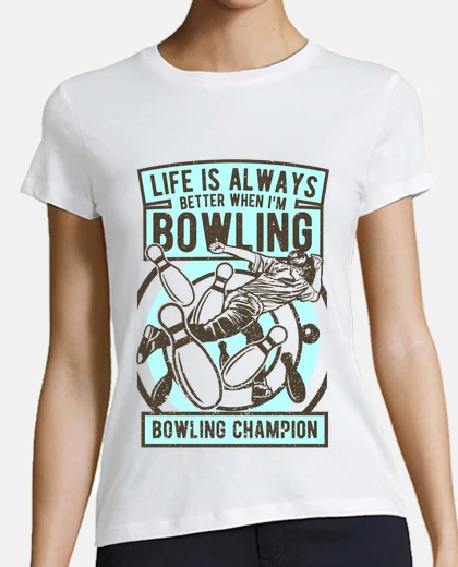 T-shirt campione di bowling