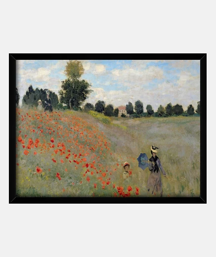 Quadro campo di papaveri