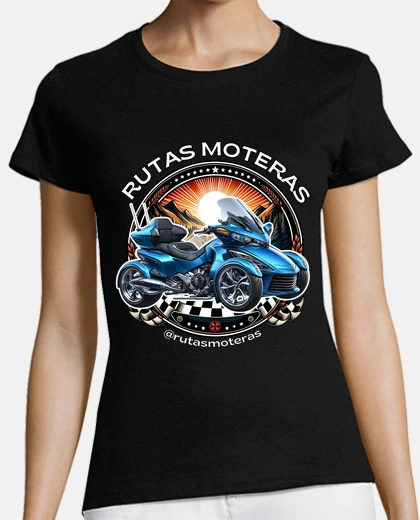 T-shirt can biker routes