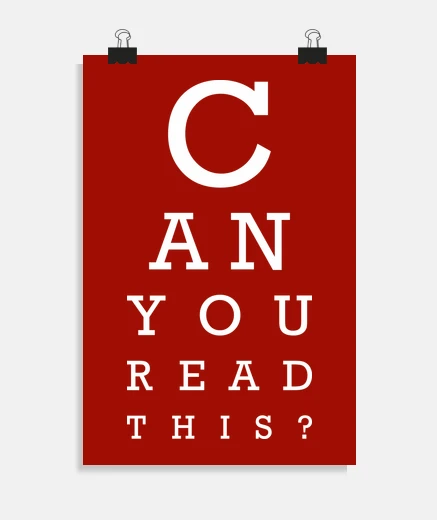 Poster can you read this (dark)