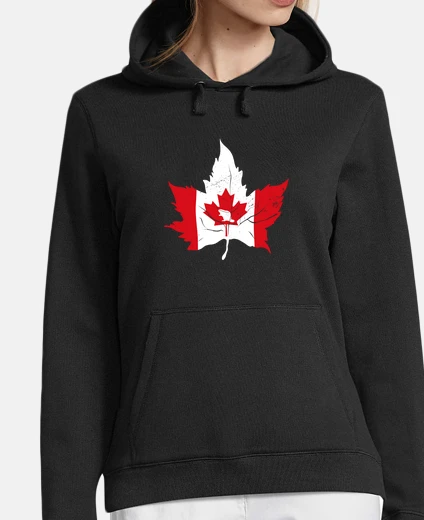 Hoodie canada maple leaf flag