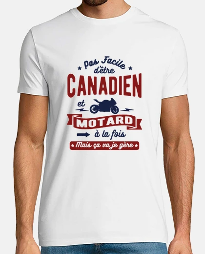 Camiseta Canadiense y motorista