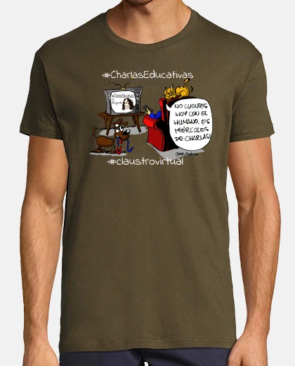 Tee-shirt canapé blanc parle