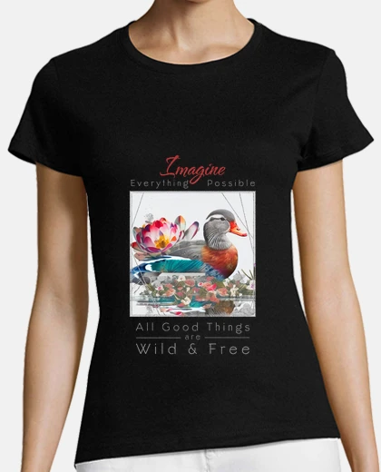 Tee-shirt Canard Mandarin Nature Sauvage Imagine