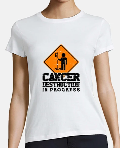 T-shirt cancer destruction in progress