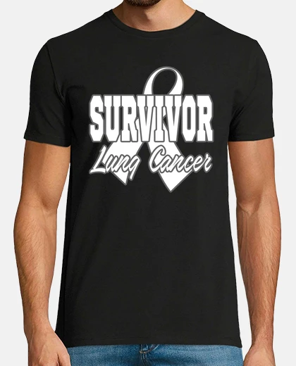 T-shirt cancro ai polmoni sopravvissuto