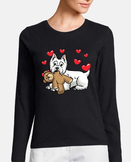 T-shirt cane bianco west highland terrier