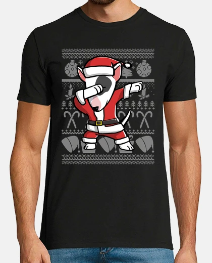 T-shirt cane bull terrier inglese dab travestimento navid