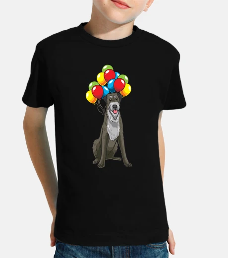 Abbigliamento cane lupo irlandese con palloncini