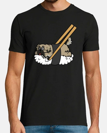T-shirt cane pechino és sushi
