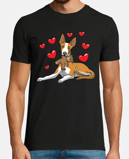 T-shirt cane podenco con peluche