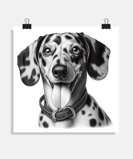 Poster cane salsiccia - bassotto