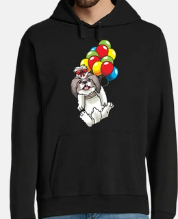 cane shih tzu con palloncini