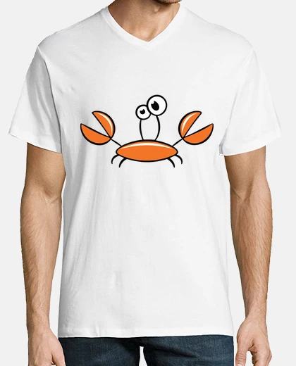 Camiseta cangrejo de dibujos animados con motivo
