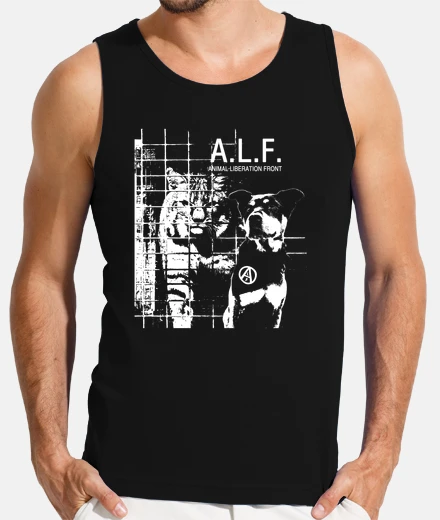 T-shirt canotta da uomo - alf animal liberation front