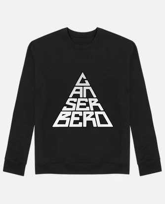 Sudadera canserbero hombre negra laTostadora