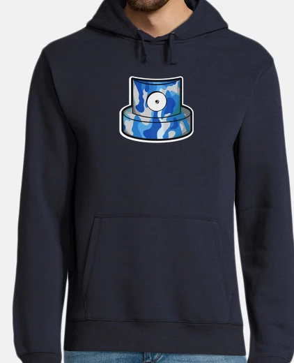 Sudadera Cap azul camuflage