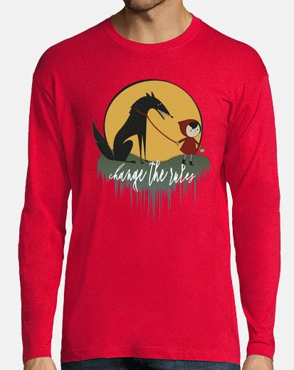 T-shirt Caperu citazione rosso femminista cambi