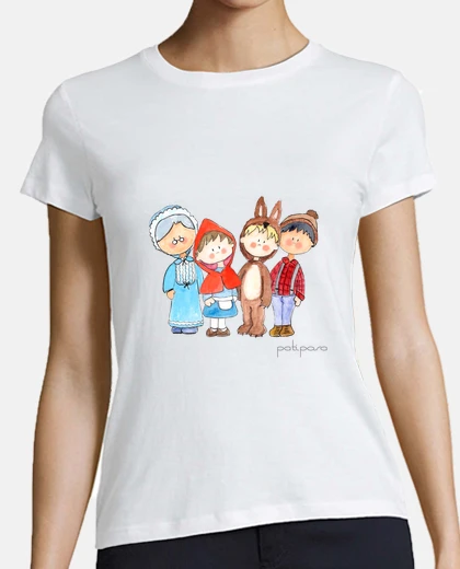 Playera Caperucita. Camiseta mujer