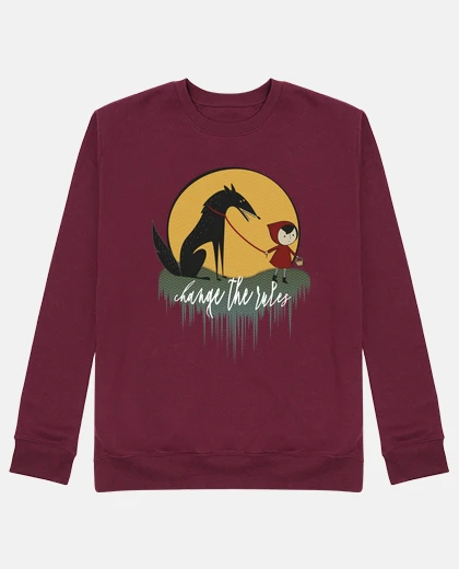 Sudadera caperucita roja feminista cambia las re
