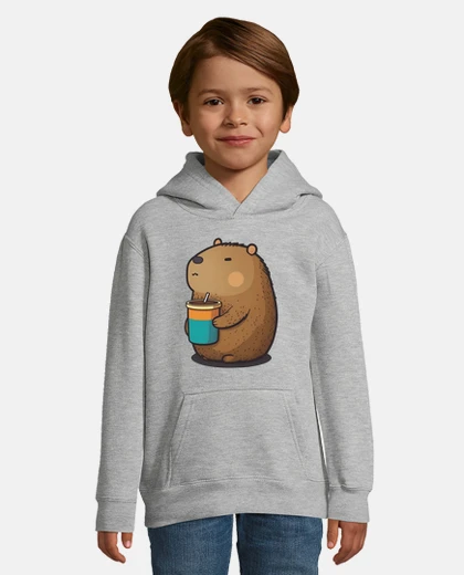 Abbigliamento capibara con caffè