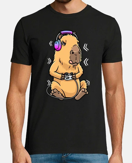 Camiseta capibara gigante cavy roedor jugador ga