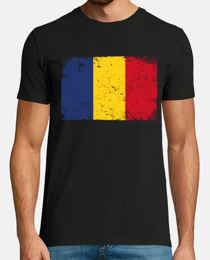 T-shirt capitale della bandiera della romania b